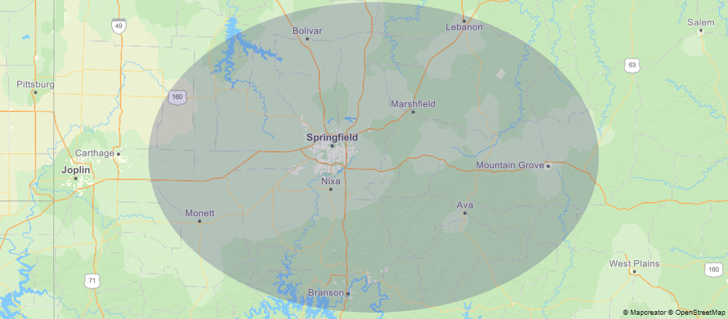 Now serving the greater Springfield, Missouri area!