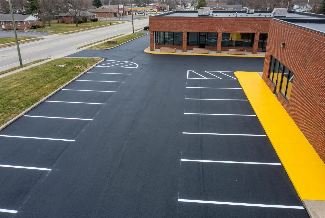A sealed and freshly striped commercial lot