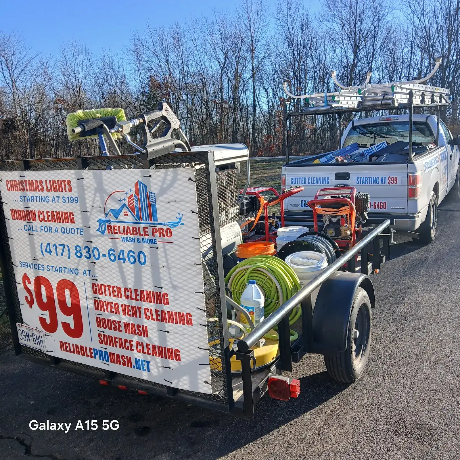 Reliable Pro work trailer and equipment